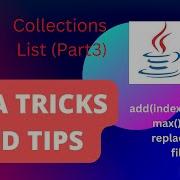 Collections List Part3 Add Index Element Max Min ReplaceAll Fill JAVA