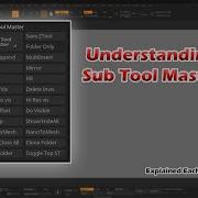 Understanding Sub Tool Master In Z Brush Each Button Explained