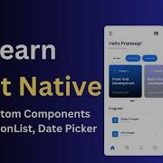 Изучаем React Native Пользовательские компоненты Date Picker React Native CLI 05
