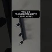 WHY DO PROGRAMMERS HATE LARGE MEALS Joke Humor Programming Coding Bytes