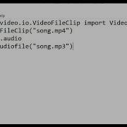 How To Extract Audio From Video File In Python Code Create Song File From Video