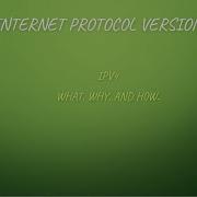 Internet Protocol Version 4