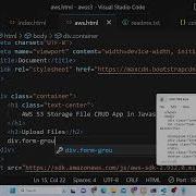 Проект Javascript AWS S3 Bucket Storage SDK для загрузки чтения скачивания и удаления файлов в
