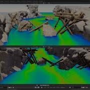 BLandscapeTools Flow Map Generatation Research MantaFlow GeometryNodes Test 0103
