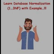 Relational Database Normalization Part II 1 NF 2NF And 3NF