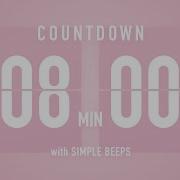 8 Minute Countdown Timer Flip Clock With Simple Beeps