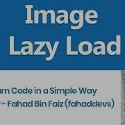 Simple Lazy Loading Images Using JQuery
