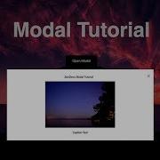 Simple Modal Pop Up Tutorial Using Only HTML CSS JavaScript