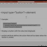 4 HTML Input Element