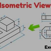 Isometric View How To Construct An Isometric View Of An Object Example 5