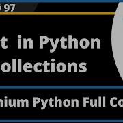 List In Python Collections Selenium Python Session 97