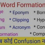 Word Formation Processes Of Word Formation Ctms Tutorial