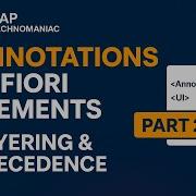 Аннотации в элементах SAP Fiori Многоуровневая структура аннотаций приоритеты и расширения мет