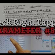 PECK RIGID TAPPING CHANGE PARAMETER 5200 PCP 1