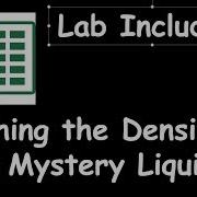 Graphing The Density Of A Mystery Liquid