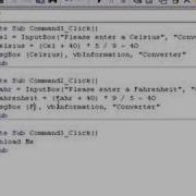 VB6 Temp Converter