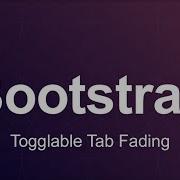 Bootstrap 3 Tutorial 86 Togglable Tab Fading