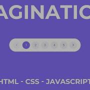 How To Make Pagination Using HTML CSS JavaScript