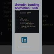 LinkedIn Loading Animation Using Css Css Shorts Logodesign Webdevlopment