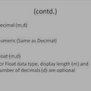 SQL Tutorial 7 Data Types In SQL Part 2