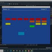 Python Game Breakout The Bricks Using Pygame Library Game Development