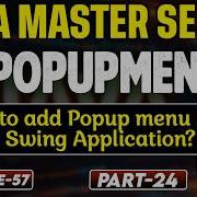 57 JPOPUPMENU In Java Part 24 How To Add Popup Menu In Java Swing Application Tpoint Tech