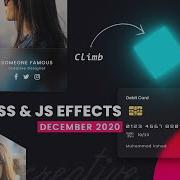 Top CSS Javascript Animation Hover Effects December 2020