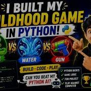 Build Snake Water Gun Game In Python LIVE Beginner Project Coding Practice