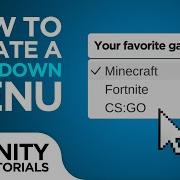 How To Create A Drop Down Menu And Get Selected Value Beginner Tutorial Unity 2019