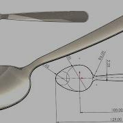 SolidWorks Tutorial 055 Spoon