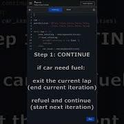 Implementing Continue And Break Statements In Python Using NASCAR Scenario