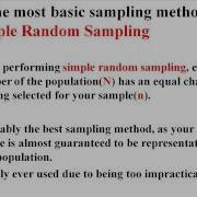 Sampling Methods