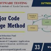 SOFTWARE TESTING SESSION 33 MAJOR CODE COVERAGE METHODS BCA SEM 5