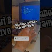 Atari BASIC Programming Parabolic Curve Art Atari 400 With Aftermarket Mechanical Cherry Keyboard