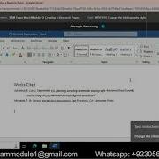 SAM Exam Word Module 02 Creating A Research Paper