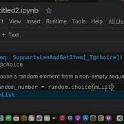 How To Pick A Random Number From A Python List