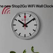 MONDAINE Stop2go WiFi Wall Clock