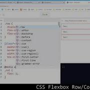 CSS Flexbox Row Column System