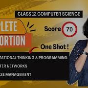 COMPLETE PORTION ONE SHOT Class 12 Computer Science Revision Series ENGLISH