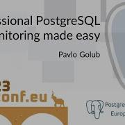 Pavlo Golub Professional PostgreSQL Monitoring Made Easy