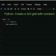 Python Create A 3x3 Grid With Number