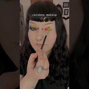 Rainbow Goth Makeup