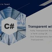 C Transparent Background In Winform App Transparency Key