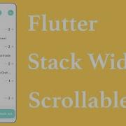 Make Flutter Stack Positioned Scrollable