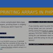 7 8 Arrays And Associative Arrays In PHP