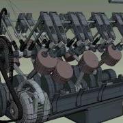 Engine Animation Test Wireframe