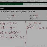 Finding Intersections Of Parametric Curves