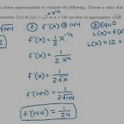 2a Linear Approximation With A Square Root