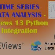 TIME SERIES DATA ANALYSIS EViews 13 Python Integration ARIMA Forecasting Azure Data Studio