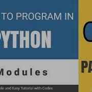 Python Tutorial 14 Module
